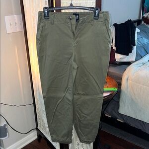 GAP Olive Green Women's Chino Trousers